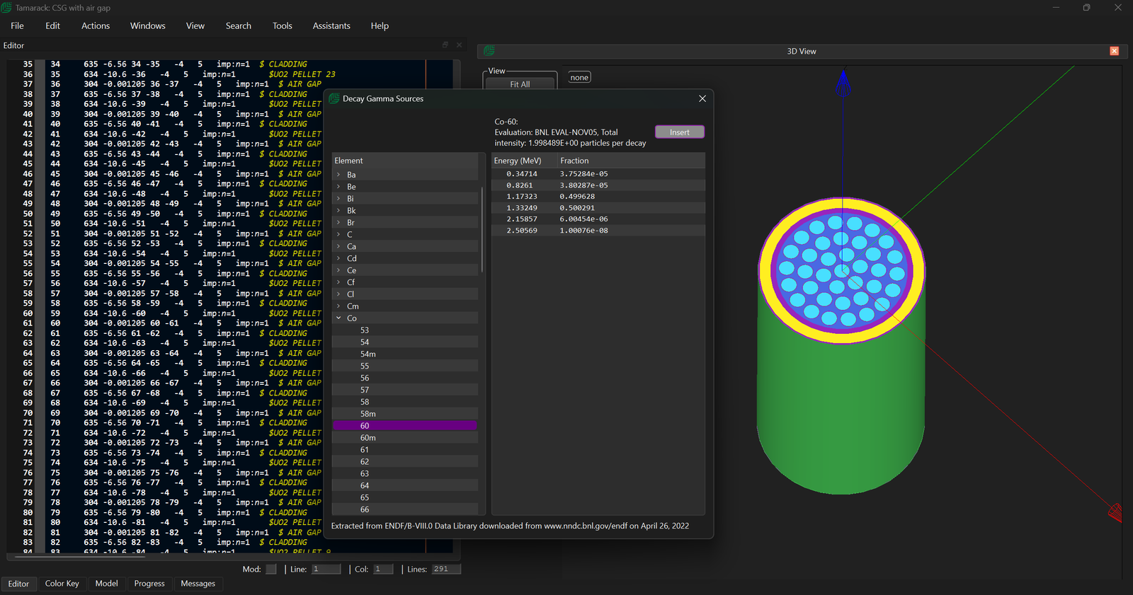 MCNP input creation