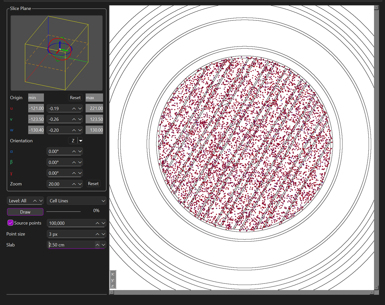 2-D geometry visualisation