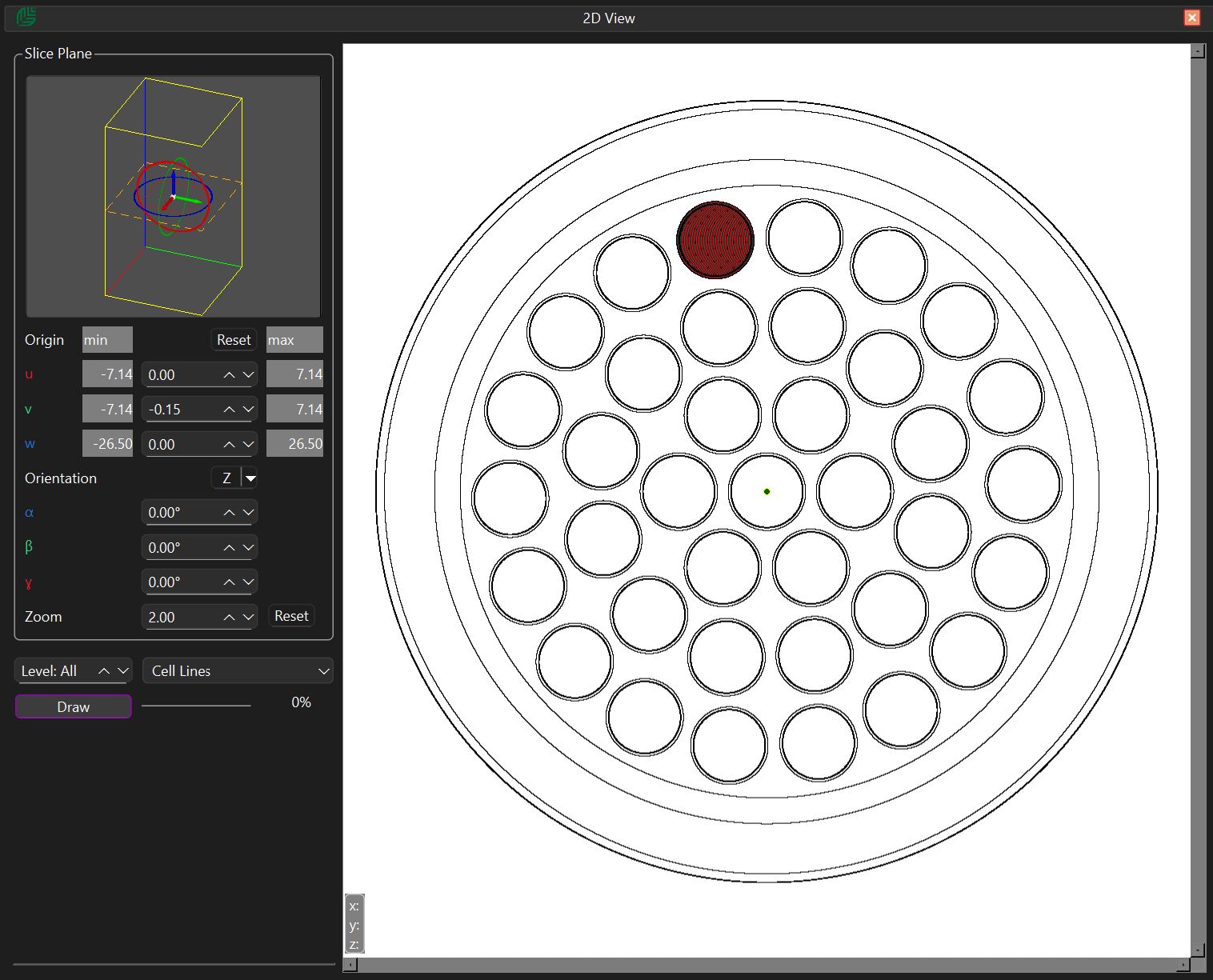 2-D geometry visualisation