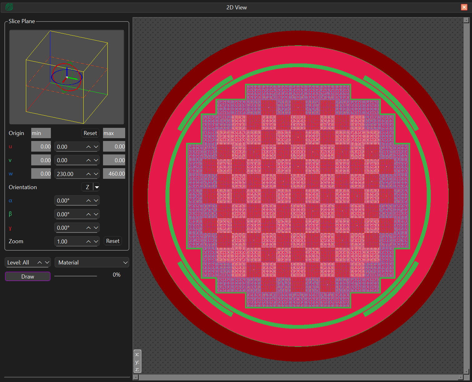 2-D geometry visualisation