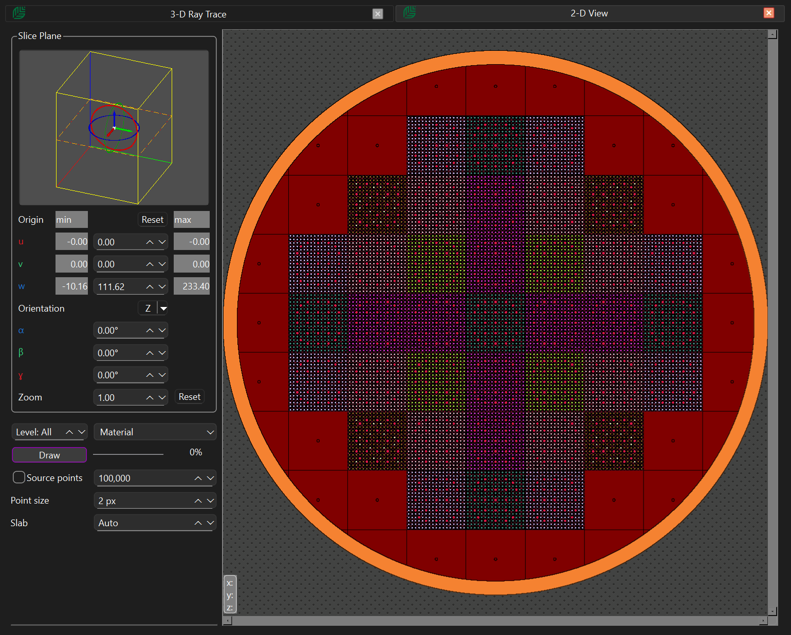 2-D geometry visualisation